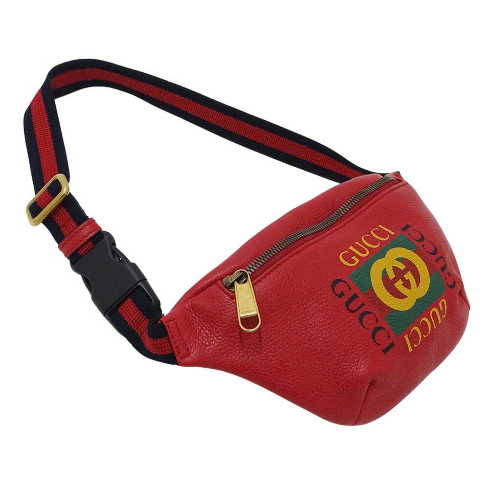 GUCCI Authentic Red Leather Fanny Pack - Picture 4 of 10